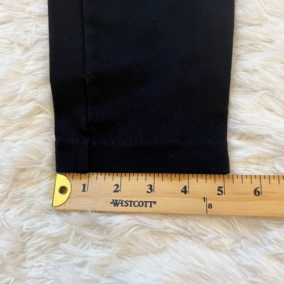 TAlbots Pants Women Medium Black Pull On Zip Legs Elastic Waist Stretch 13273 - Picture 9 of 11